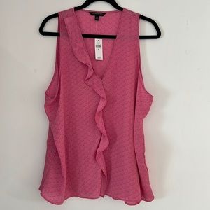 *NWT* Banana Republic Tank with Ruffle - Size XL